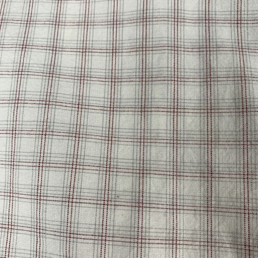 Polo‎ Jeans Co Ralph Lauren Mens Medium Plaid Short Sleeve Button Down Shirt Red